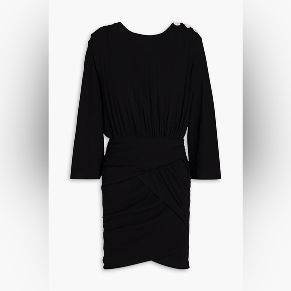 BA&SH Megan crystal-embellished crepe mini dress - Picture 4 of 6
